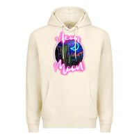 Tofu neon moon Premium Hoodie - JahusDesignShop
