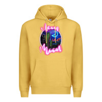 Antique Gold neon moon Premium Hoodie - JahusDesignShop