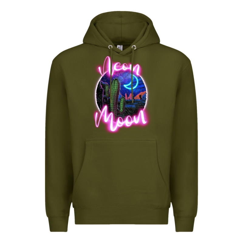 Neon Moon Premium Hoodie by JahusDesignShop | Teevron