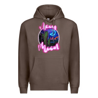 Coffee neon moon Premium Hoodie - JahusDesignShop