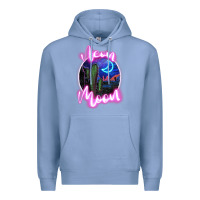 Colony Blue neon moon Premium Hoodie - JahusDesignShop