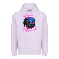 Lilac neon moon Premium Hoodie - JahusDesignShop
