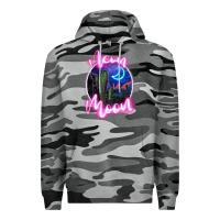 Slate Camo neon moon Premium Hoodie - JahusDesignShop