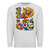 Dove Grey autism love Premium Sweatshirt - Zillion Design Studio