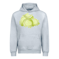Heather Grey tennis patch Urban Hoodie - AdoDesignShop