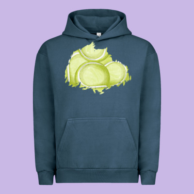 Tennis Patch Urban Hoodie Designed By Adodesignshop