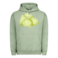 Pigment Oil Green tennis patch Urban Hoodie - AdoDesignShop