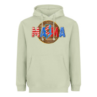 Matcha American mama with lightning bolt Heavyweight Hoodie - texasbilliewilder
