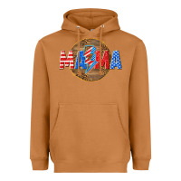 Meerkat American mama with lightning bolt Heavyweight Hoodie - texasbilliewilder