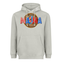 Moon Dust American mama with lightning bolt Heavyweight Hoodie - texasbilliewilder