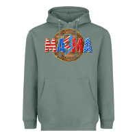 Sage American mama with lightning bolt Heavyweight Hoodie - texasbilliewilder