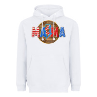 White American mama with lightning bolt Heavyweight Hoodie - texasbilliewilder