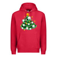 Cardinal Christmas tree with teeth Premium Hoodie - AdoDesignShop