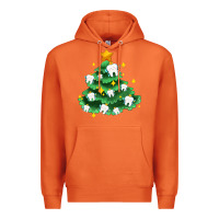 Carrot Christmas tree with teeth Premium Hoodie - AdoDesignShop