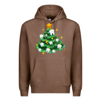 Chestnut Christmas tree with teeth Premium Hoodie - AdoDesignShop