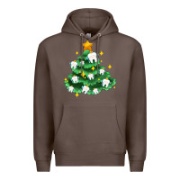 Coffee Christmas tree with teeth Premium Hoodie - AdoDesignShop