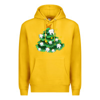 Lemon Christmas tree with teeth Premium Hoodie - AdoDesignShop