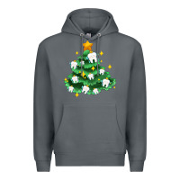 Rock Christmas tree with teeth Premium Hoodie - AdoDesignShop