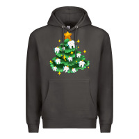 Smoke Christmas tree with teeth Premium Hoodie - AdoDesignShop