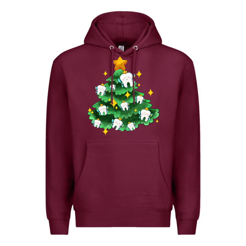 Christmas Tree With Teeth Premium Hoodie by AdoDesignShop | Teevron