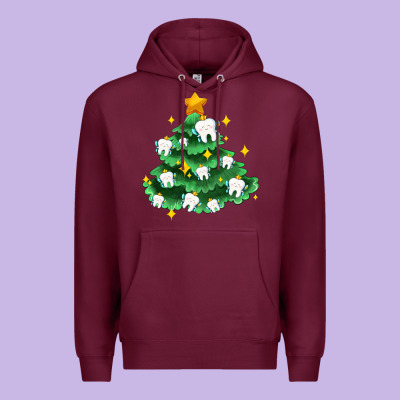 Christmas Tree With Teeth Premium Hoodie Designed By Adodesignshop