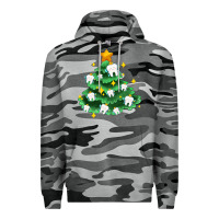 Slate Camo Christmas tree with teeth Premium Hoodie - AdoDesignShop