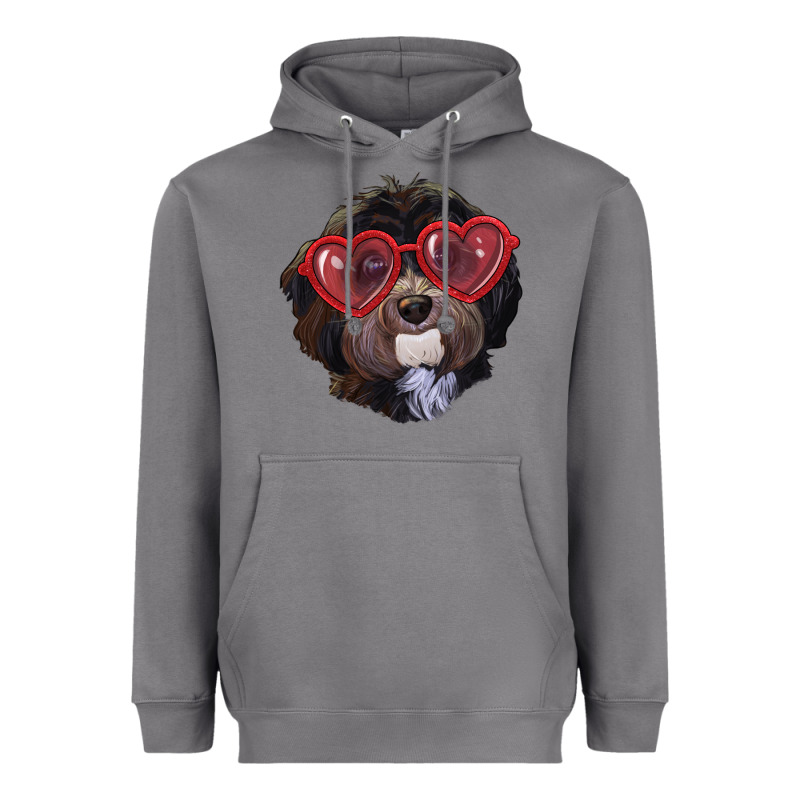 Havanese Dog With Love Glasses Heavyweight Hoodie by RanaPortraitStore | Teevron