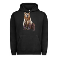 Pigment Black bear Urban Hoodie - Artiststas