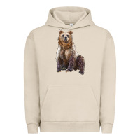 Pigment French Oak bear Urban Hoodie - Artiststas