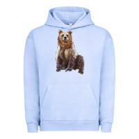Pigment Grape Ice bear Urban Hoodie - Artiststas