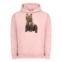 Pigment Salmon bear Urban Hoodie - Artiststas