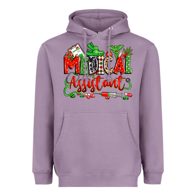 Christmas Medical Assistant Heavyweight Hoodie by Zillion Design Studio | Teevron