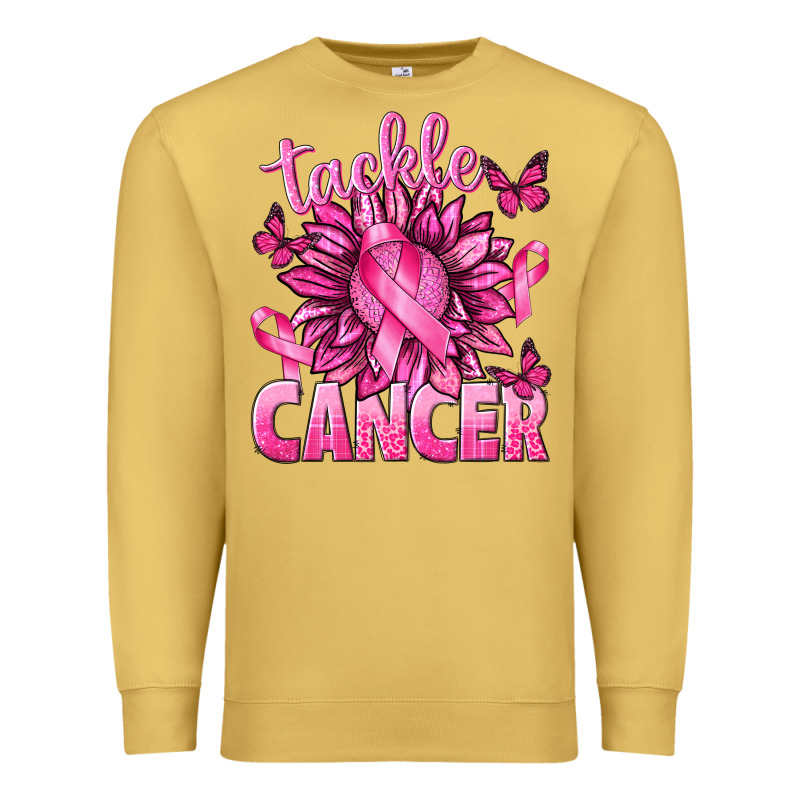 Tackle Cancer With Sunflower Premium Sweatshirt by texasbilliewilder | Teevron