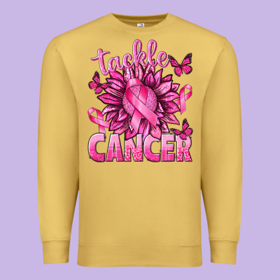 Tackle Cancer With Sunflower Premium Sweatshirt Designed By Texasbilliewilder