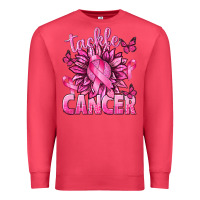 Cardinal Tackle Cancer with Sunflower Premium Sweatshirt - texasbilliewilder