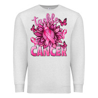 Oatmeal Heather Tackle Cancer with Sunflower Premium Sweatshirt - texasbilliewilder