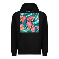 Black nurse slippers seamless pattern Premium Hoodie - BundleAndBundleShop