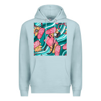 Blue Mist nurse slippers seamless pattern Premium Hoodie - BundleAndBundleShop