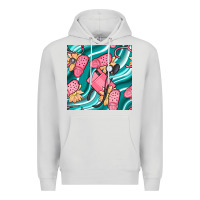 Dove Grey nurse slippers seamless pattern Premium Hoodie - BundleAndBundleShop
