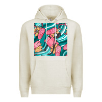 Oatmeal Heather nurse slippers seamless pattern Premium Hoodie - BundleAndBundleShop