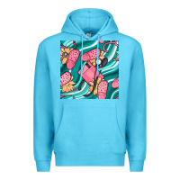 Ocean Blue nurse slippers seamless pattern Premium Hoodie - BundleAndBundleShop