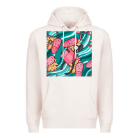 Pale Pink nurse slippers seamless pattern Premium Hoodie - BundleAndBundleShop
