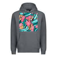 Rock nurse slippers seamless pattern Premium Hoodie - BundleAndBundleShop