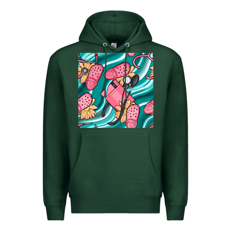 Nurse Slippers Seamless Pattern Premium Hoodie by BundleAndBundleShop | Teevron