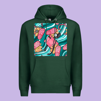 Nurse Slippers Seamless Pattern Premium Hoodie Designed By Bundleandbundleshop