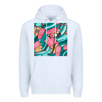 White nurse slippers seamless pattern Premium Hoodie - BundleAndBundleShop