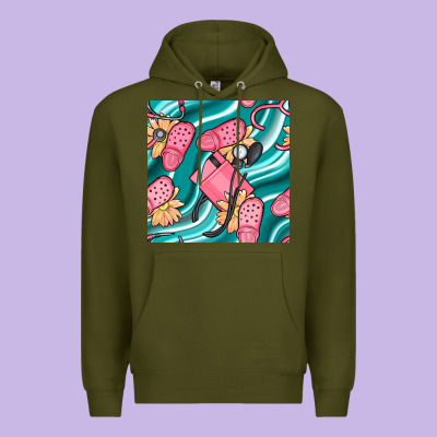 Nurse Slippers Seamless Pattern Premium Hoodie Designed By Bundleandbundleshop
