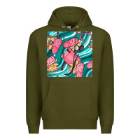 Army Green nurse slippers seamless pattern Premium Hoodie - BundleAndBundleShop