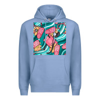 Colony Blue nurse slippers seamless pattern Premium Hoodie - BundleAndBundleShop