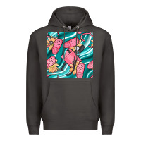Smoke nurse slippers seamless pattern Premium Hoodie - BundleAndBundleShop